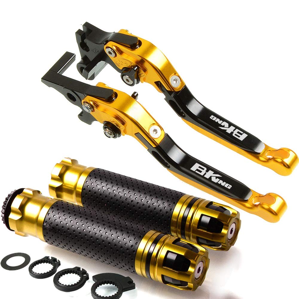 Leva Della Frizione Del Freno Maniglia Freno Del Motociclo CNC Motorcycle Regolabile Maniglia Della Frizione Leva Freno Per Suzuki (Color : A)
