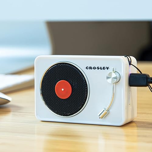 Miniatura 4 de Crosley CR3029A-WH - Mini altavoz portátil con Bluetooth, color blanco