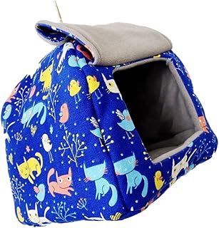 Happyyami Bird nest Hanging nest Plush Hammock Toy Hammock for Stuffed Animals Indoor Hanging Chair Bird cage Accessories Parakeet Play Toy Hammock for plushies Bird Hammock Bed Bird House