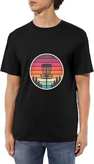 Classic Cotton Crew Neck T-Shirt Unisex Casual Tee Disc Golf Shirt