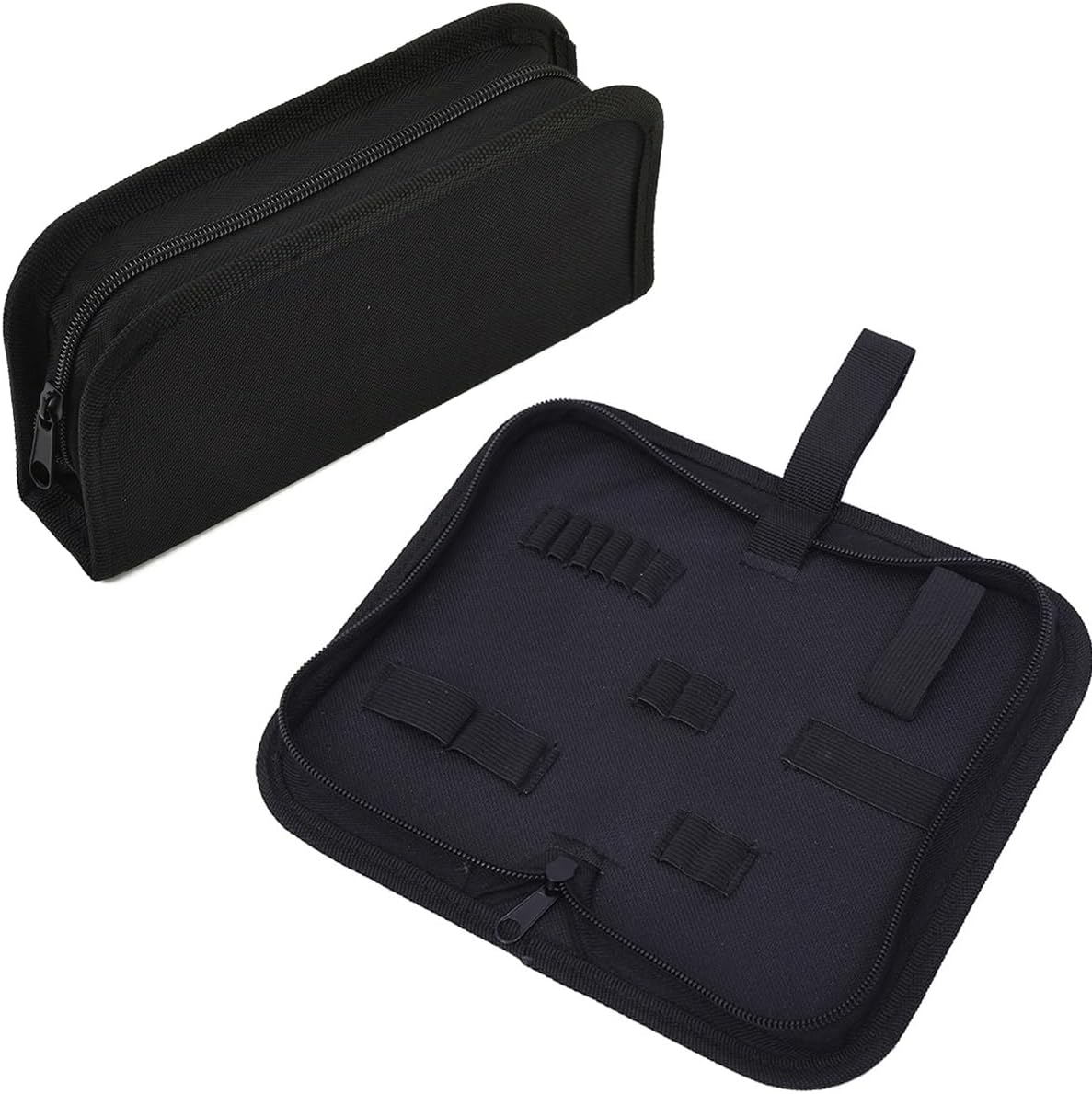 2 Pack Watch Repair Kit Organizer Storage Bag Mini Pouch Carrying Case for Watches Toolkit Toolset Screwdriver Tweezers Pliers Kit Case Openner Band Link Pin Removal Spring Bar Tool Set