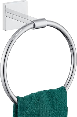 Miniatura 11 de KOKOSIRI Toallero de mano montado en la pared Anillo de toalla Accesorios de baño Percha de toalla de ducha Estante de acero inoxidable bronce