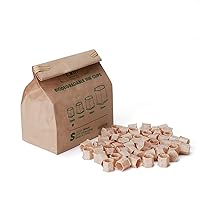 Vista 1 de INKin Vasos de tinta biodegradables para tatuajes pequeños de 0.394 in – 200 tapas de tinta desechables ecológicas para tatuajes con base de paja