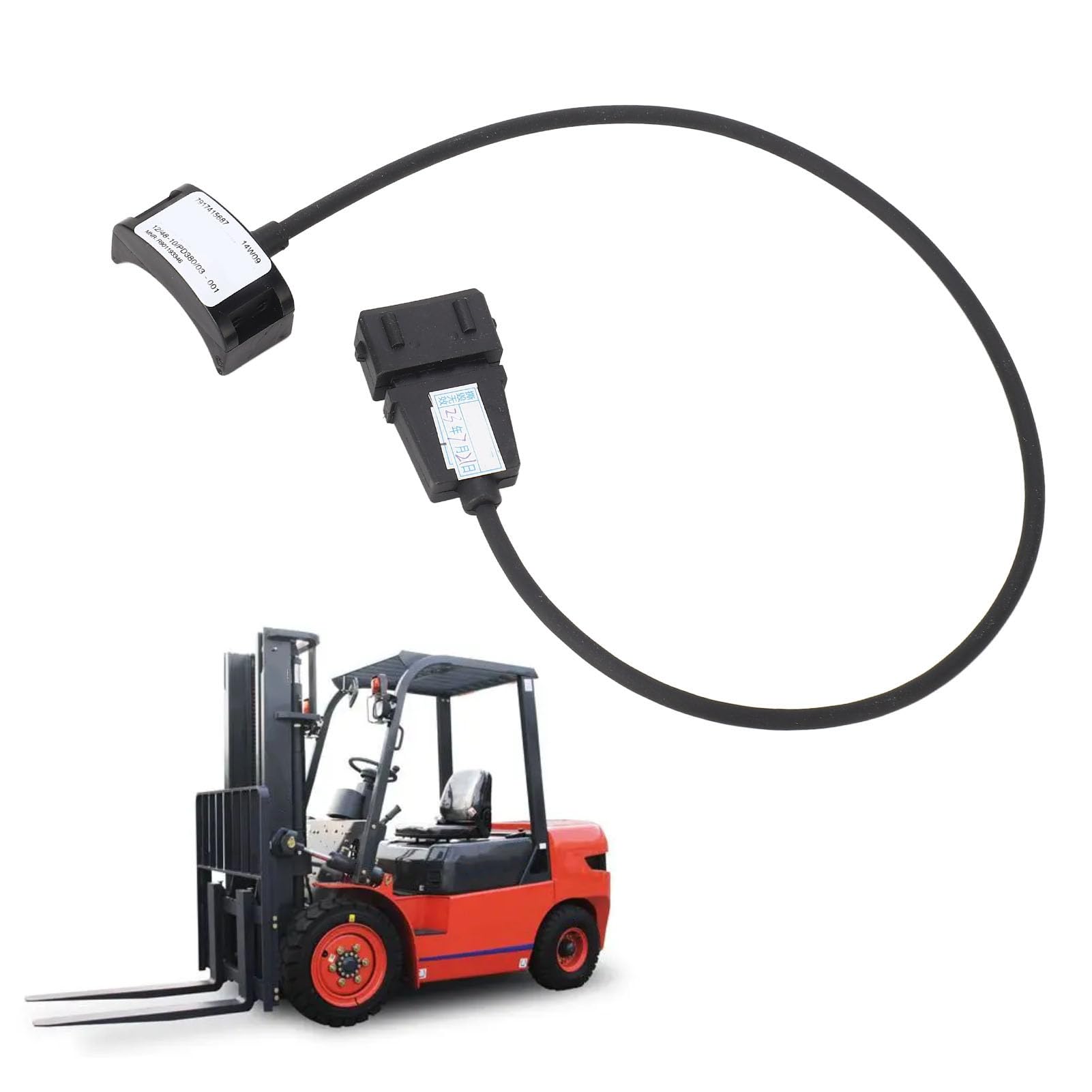 Sensore di Sterzo per Carrello Elevatore in Ottone ABS 7917415687 - Sensore di Sterzo di Ricambio per Sensore di Angolo di Sterzata per Linde E20 25 30 336
