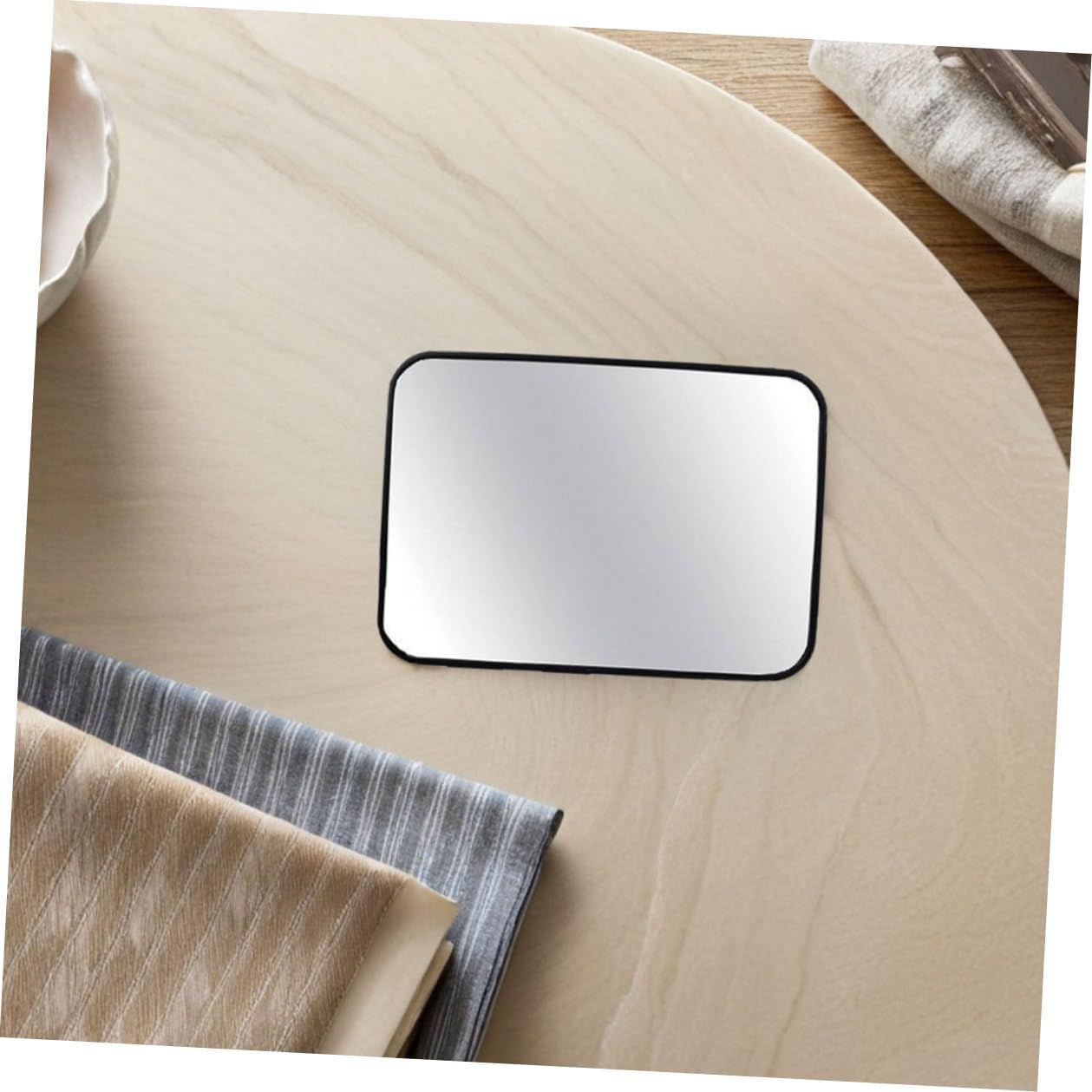 Car Mirror for Rear-facing Safety Seat, Wide Angle Convex Backseat Mirror with Black Frame 18.8×13.5cm for Vehicle Interior Rearview Monitoring