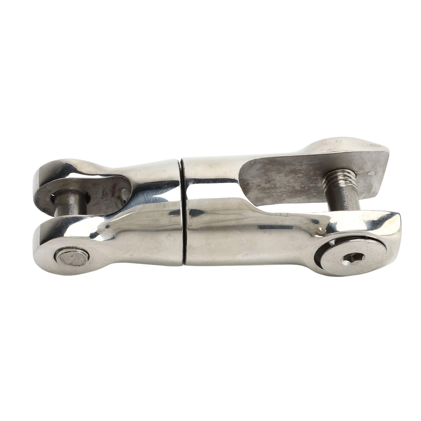 Conector de Cadena de Ancla para Barcos, Acero Inoxidable 316, 3/8-1/2 (10-12 mm), Carga de Trabajo de 9000 Lb, Acabado Brillante, Evita la Torsión, Minimiza el Desgaste, Junta