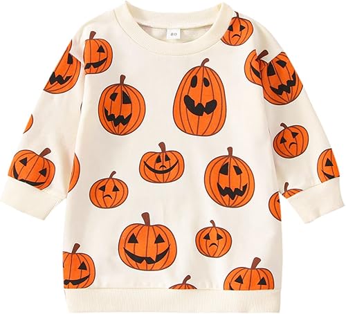 Ropa de Halloween para bebé, niña y niño, disfraz de calabaza con texto en inglés "My First Halloween"