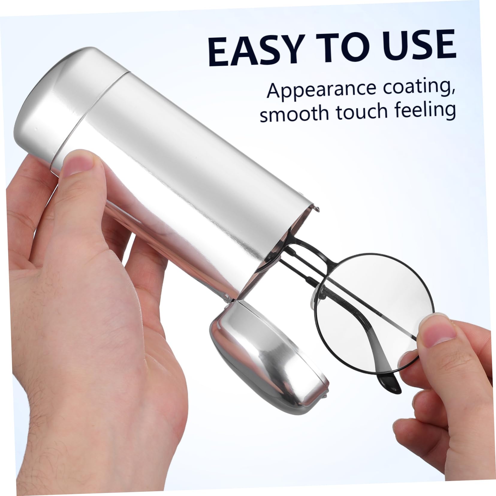 Gatuida Sonnenbrillenetui Aluminium Eleganter Brillenorganizer für Reisen Passend für Verschiedene Brillengrößen Schützt Linsen und Sorgt für Sauberkeit für Unterwegs