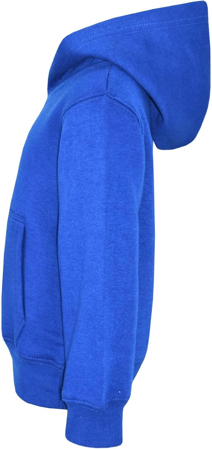 Kids Girls Plain Royal Blue Hooded Hoodie Tracksuit Jogging Suit Joggers 2-13 Yr