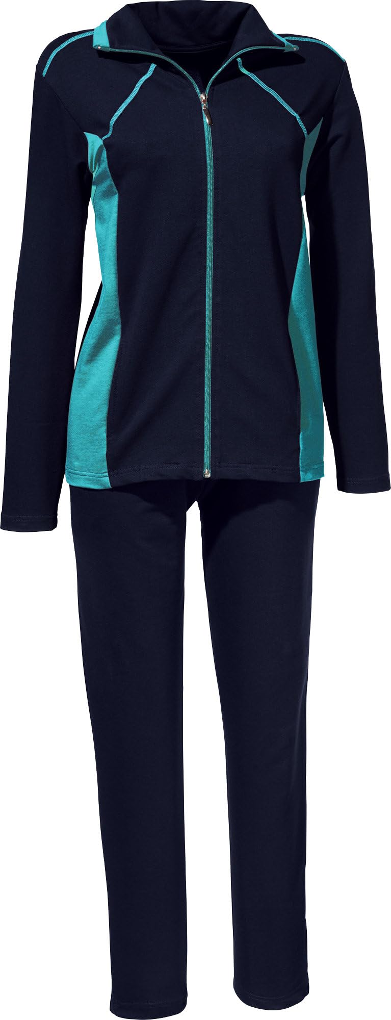 Erwin Müller Damen Sweat Freizeitanzug, Hausanzug, Jacke und Jogginghose - weich und elastisch