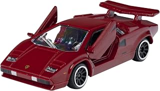 Majorette 212052010Q09 Vintage Lamborghini Countach Toy Car Open Parts Collector's Card 7.5 cm Red For Children Aged 3+