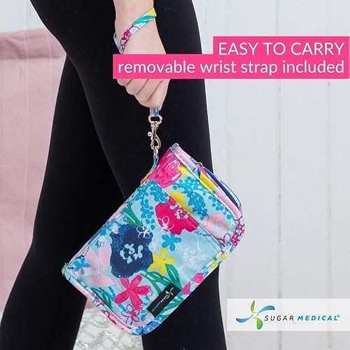 Vista 46 de Sugar Medical Estuche de suministro para diabetes Bolsa de viaje para suministros médicos Organizador de medidor de glucosa Productos