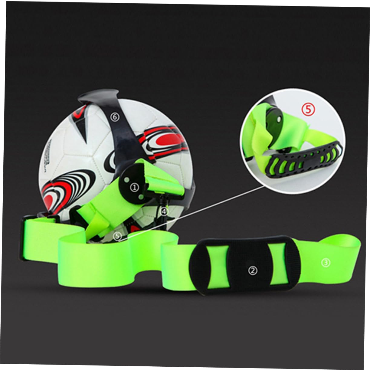 UKCOCO Soporte para Baloncesto Garra Verde, Estante De Almacenamiento Flexible y Seguro para Balones De Baloncesto, Fútbol y Voleibol, Organizador Portátil para Uso Deportivo y Exhibición En Pared