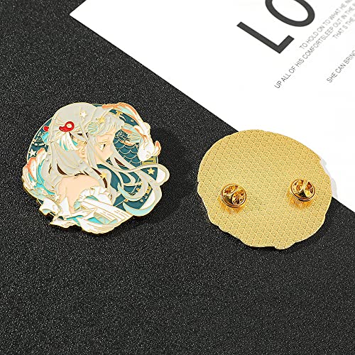 Image of Ealipoi Anime Tbhk Brooch Yashiro Nene Pins Hanako kun Brooches Metal Pendant Cosplay Gift for Women