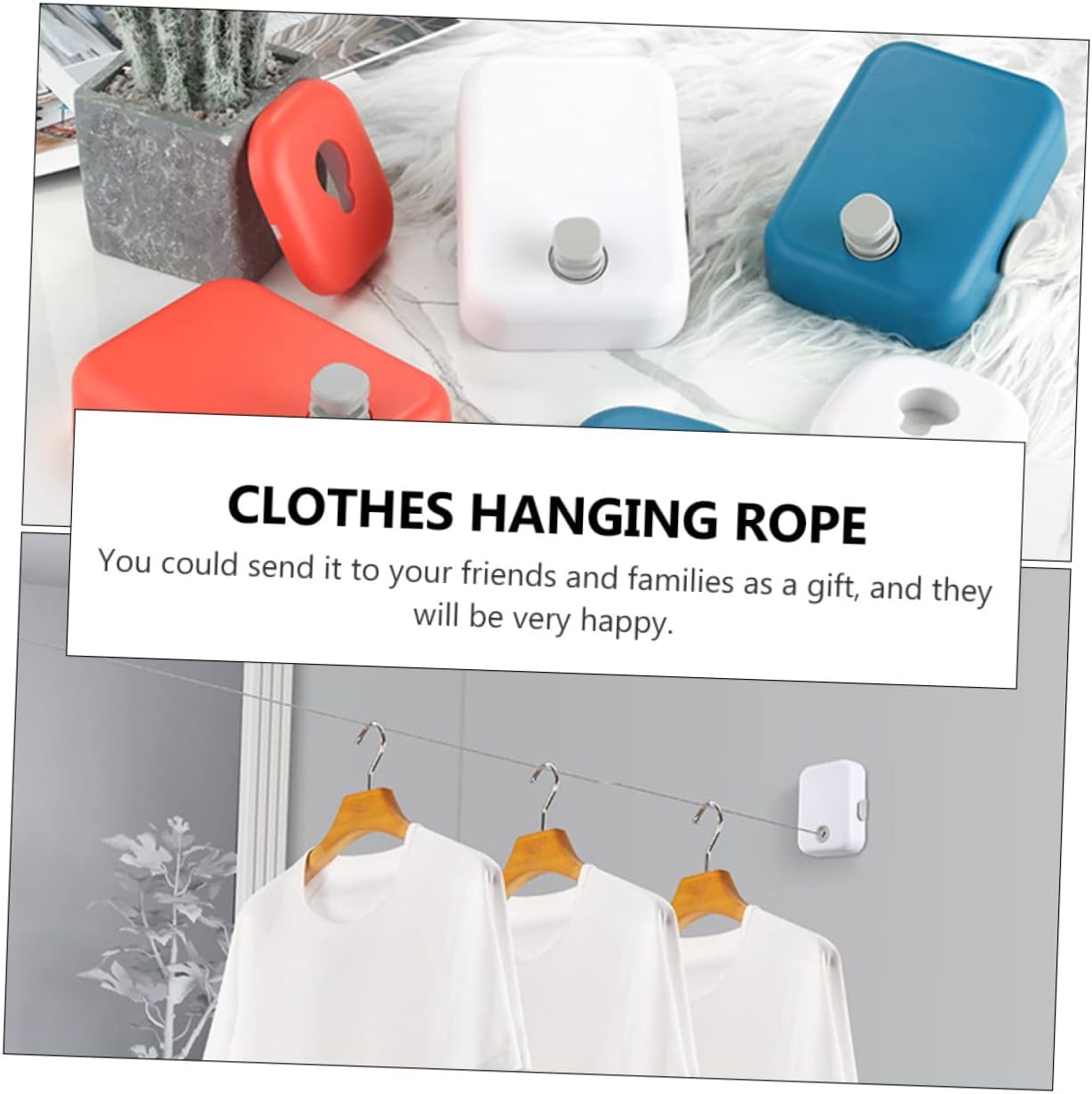 Practical Clothesline Clothes Hanging String Portable Clothes Hanging Strap Purpose Telescopic Line