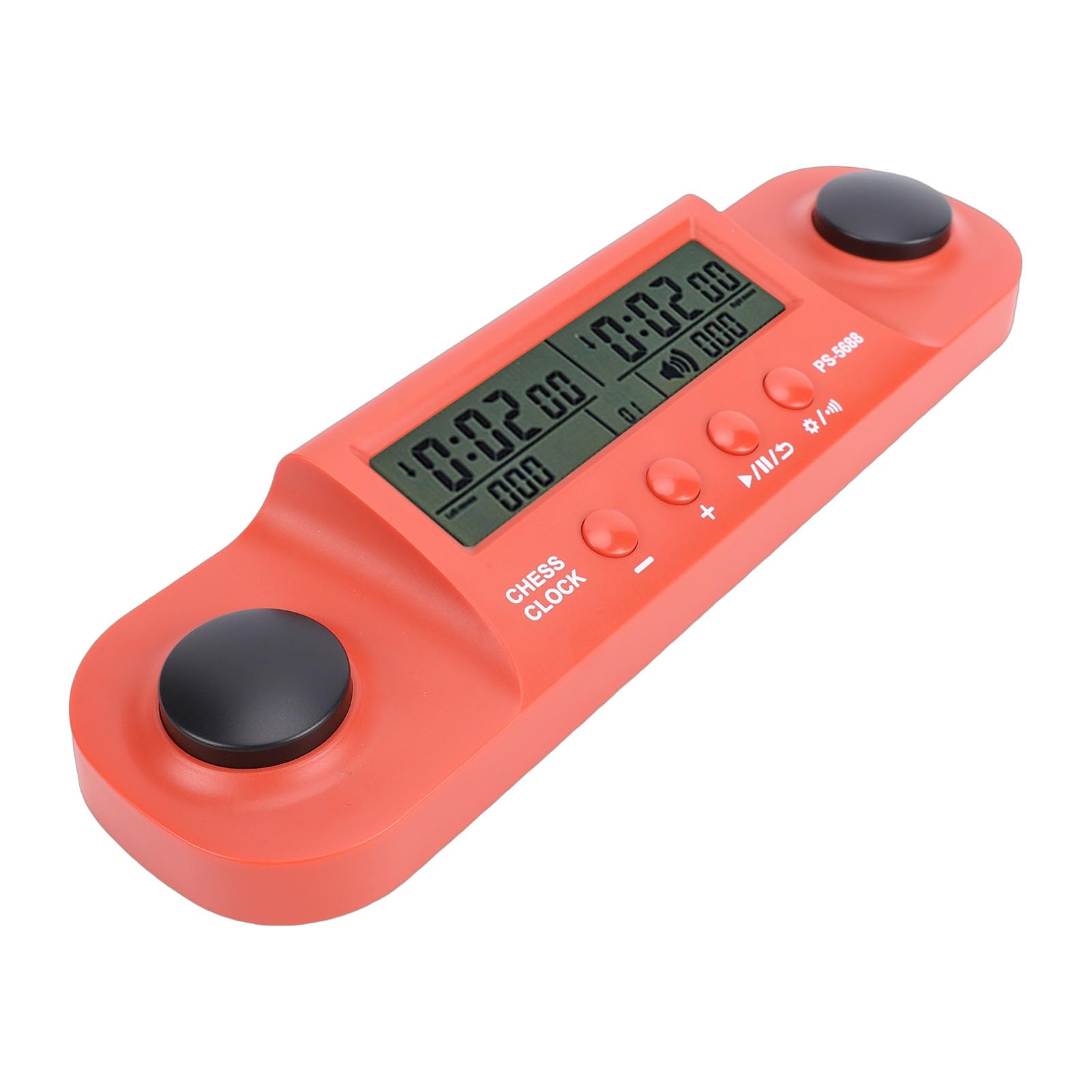 EMUKOEP Orologio da Scacchi con Display HD, Timer per Scacchi Internazionali, Cinesi, Portatile Ed Elegante, a Prova di Impatto (Rossa)