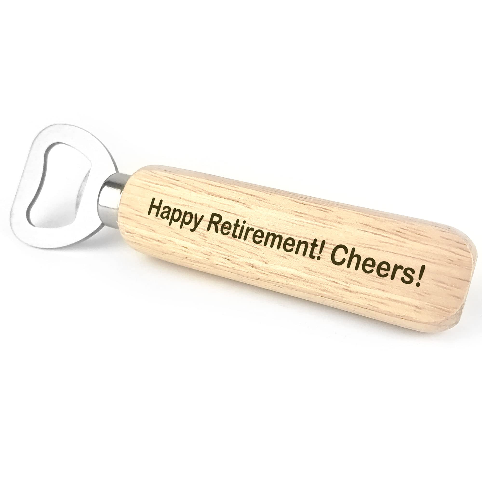 Retirement Gift Novelty Gift for Dad Grandad Friend Wood Bottle Opener Gift for Men