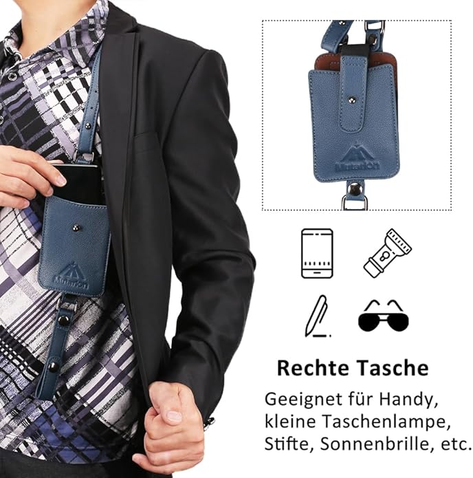 Anti-Diebstahl Umhängetasche - Praktische Unterarm Geldbörse Für Outdoor & Reisen