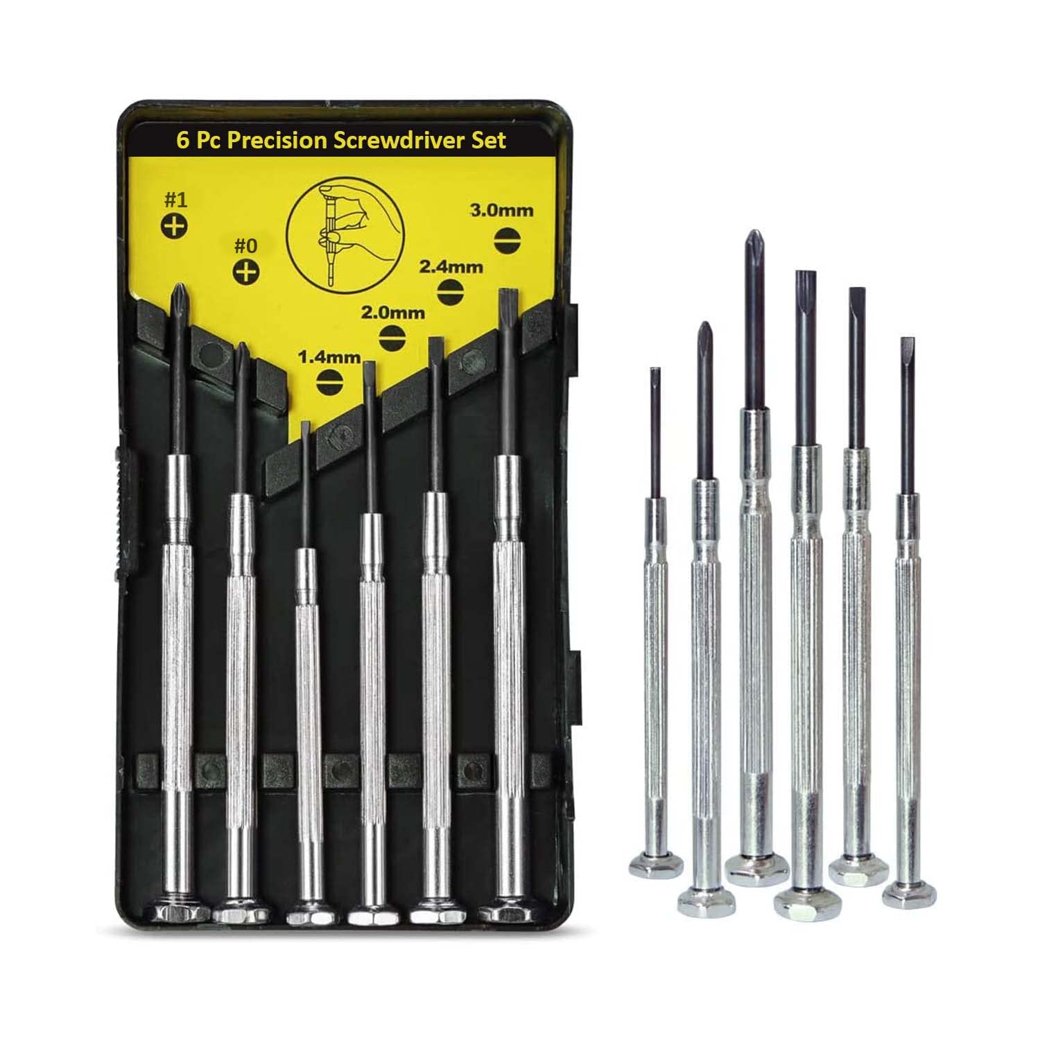 Spartan 6 in 1 Precision Screwdriver Set Multi Repair Screwdriver Tool Kit for Mobiles, Laptops, Electronics (6 Pieces), Black, (Spa-Z0307) (B09RV7MM18) Amazon Price History, Amazon Price Tracker