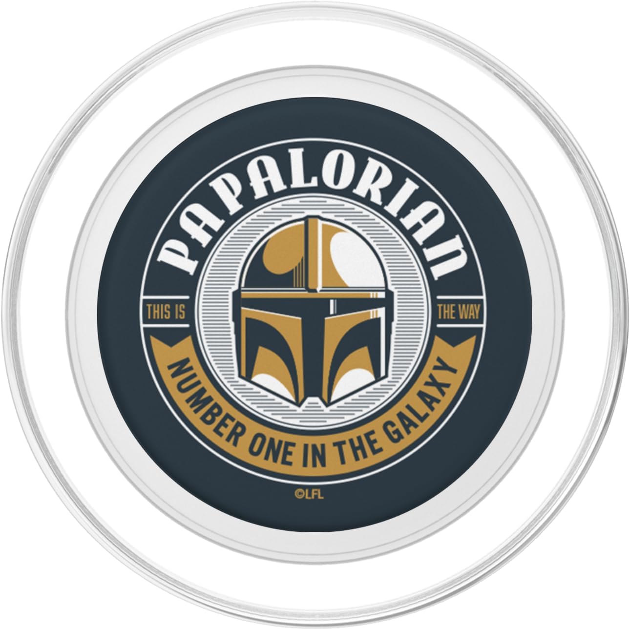 Star Wars The Mandalorian Papalorian Number One Father’s Day PopSockets MagSafe PopGrip for iPhone