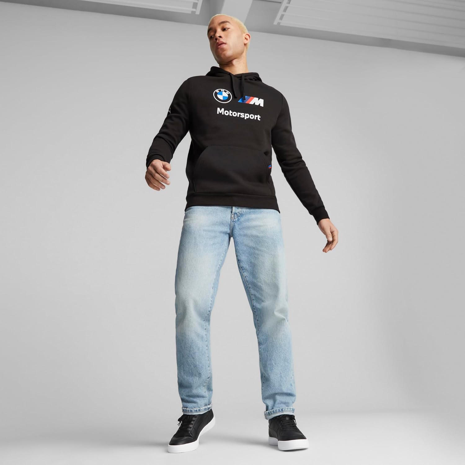 PUMA mens Bmw M Motorsport Essentials Fleece Hoodie - Image 3