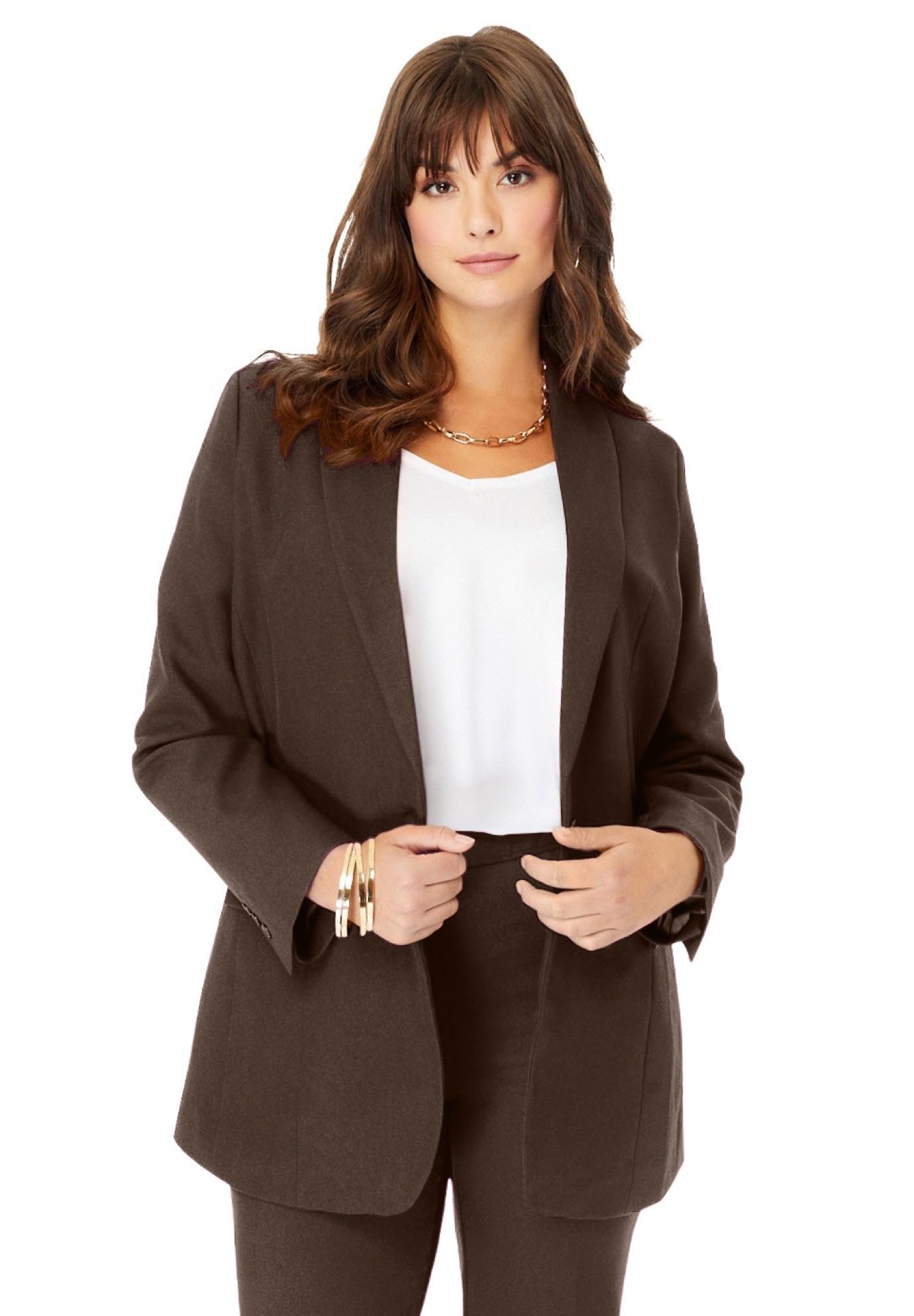 Roamans Womens Plus Size Bendover Blazer