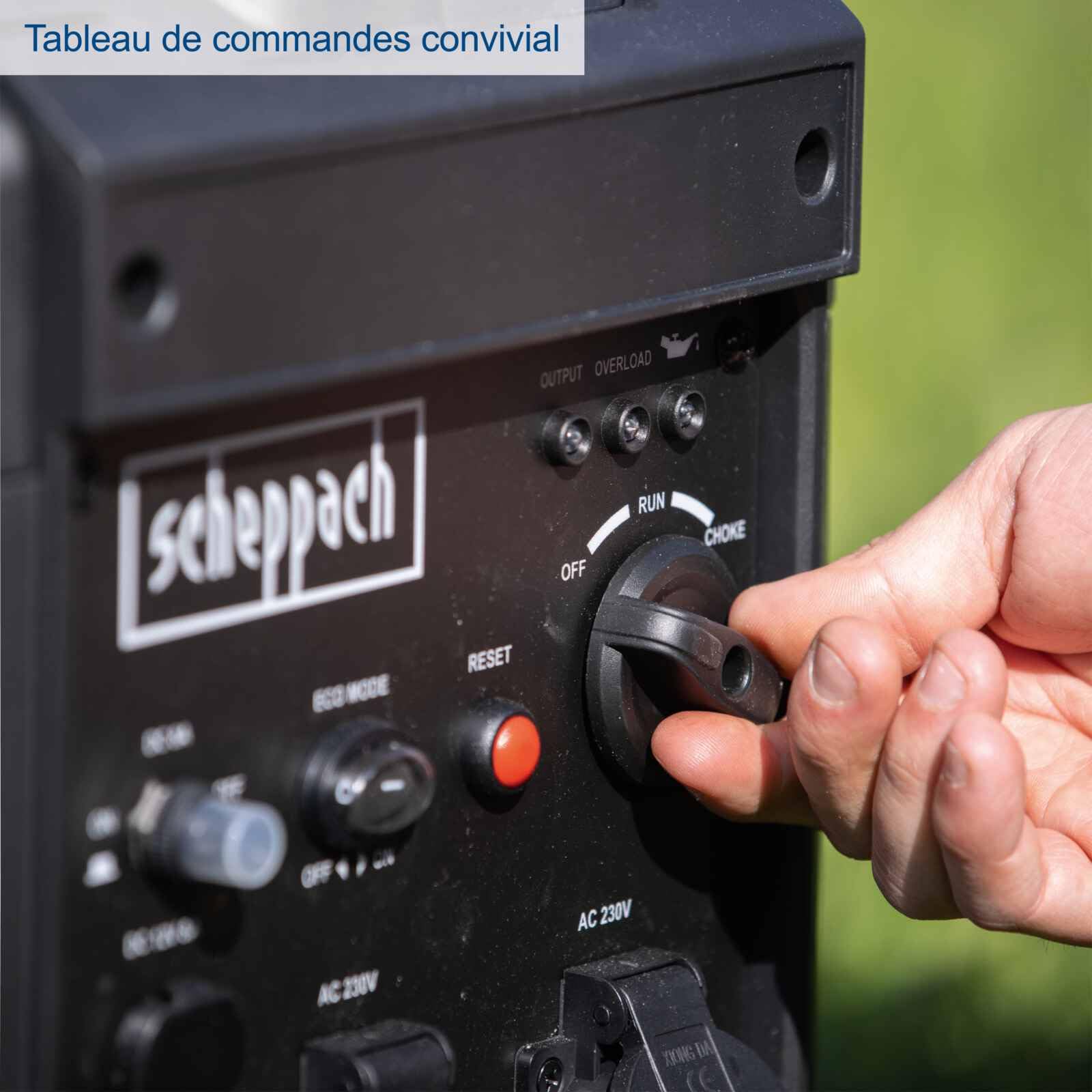 Scheppach Groupe électrogène inverter SG3500i - Moteur 4T - 230 V - 3500 W