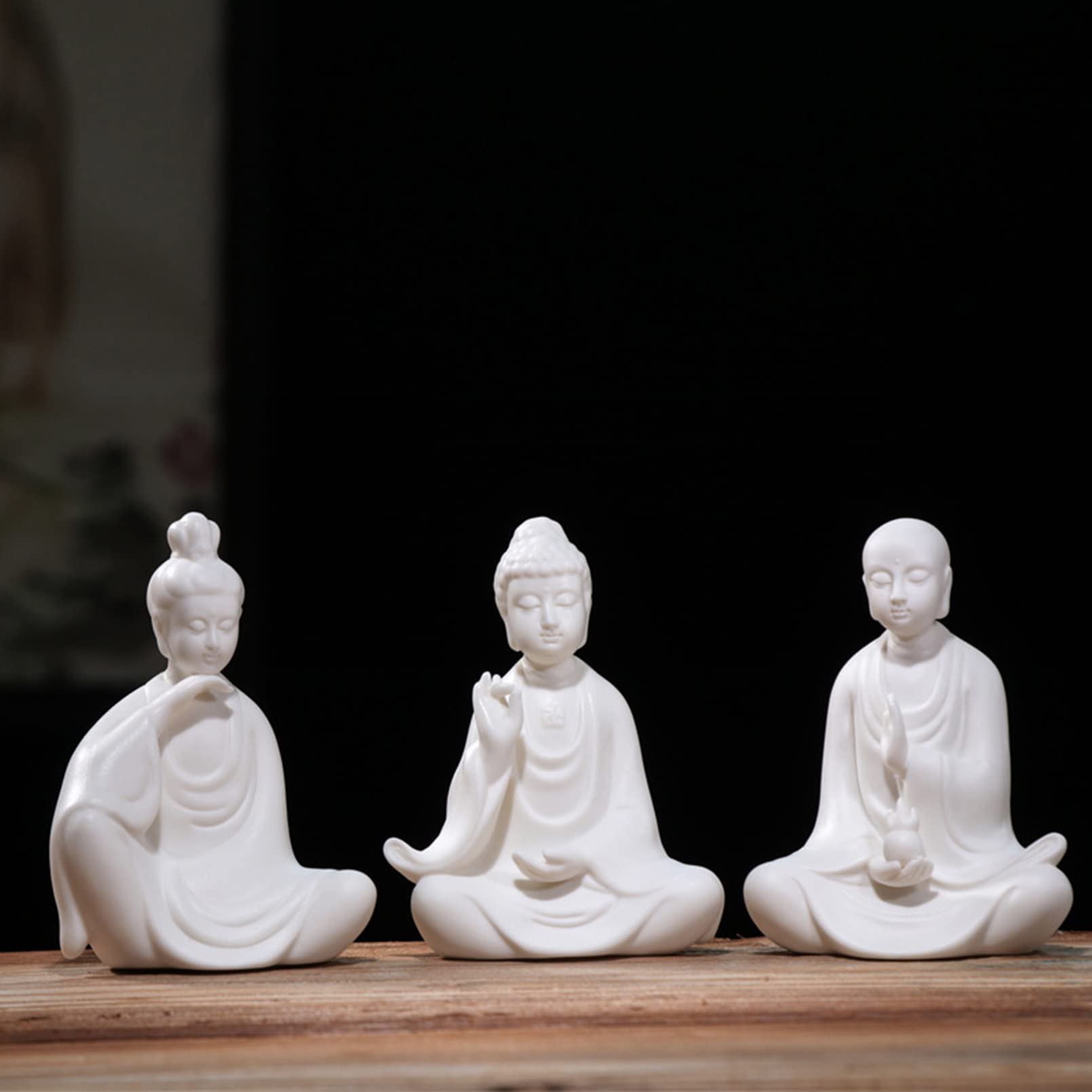 Tête De Bouddha Lumineuse Avec LED, Statue Résine Ou Pierre De Savon, Modèle Au Choix