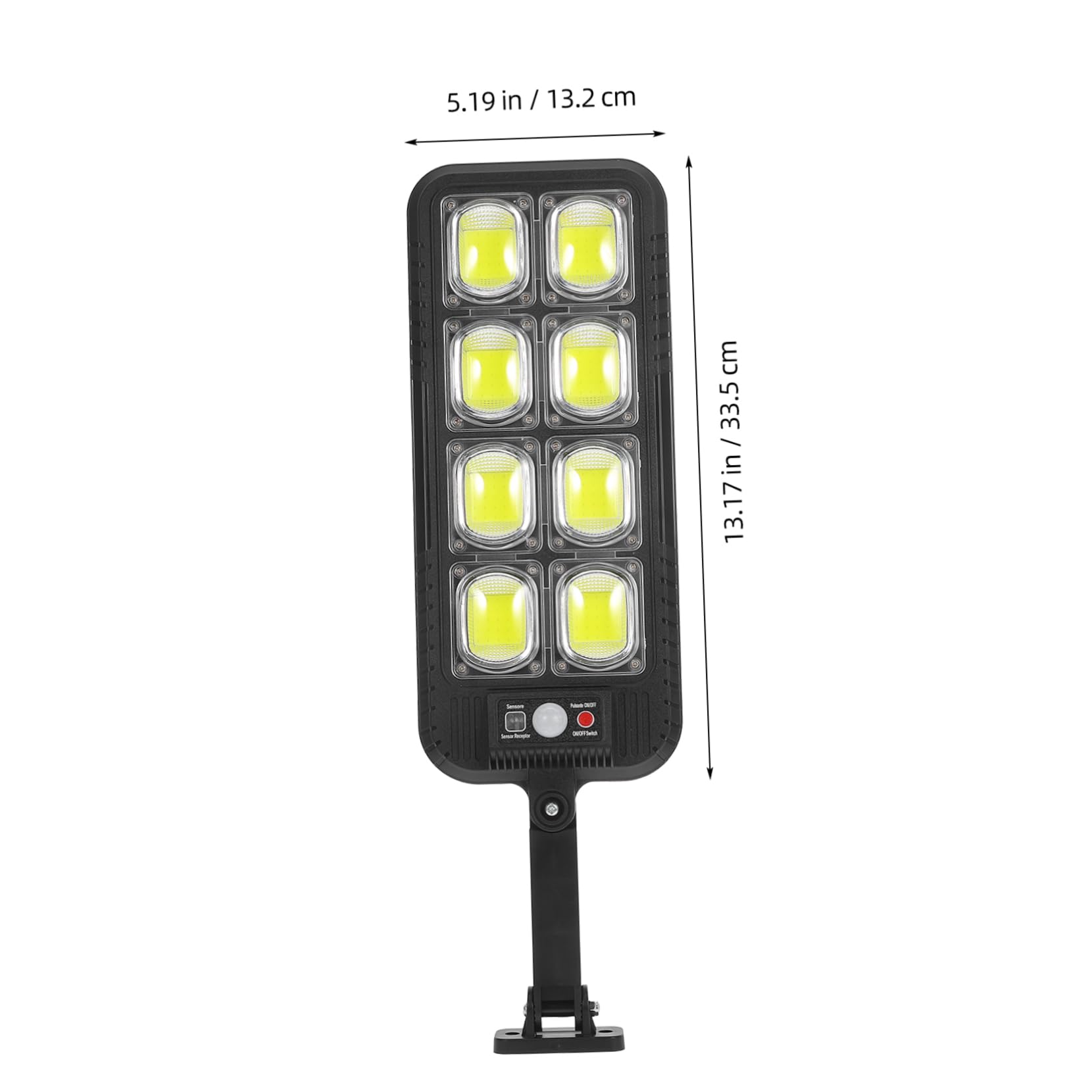 IWOWHERO Solar Street Lights Motion Sensor Led Courtyard Light Waterproof Outdoor Security Lighting