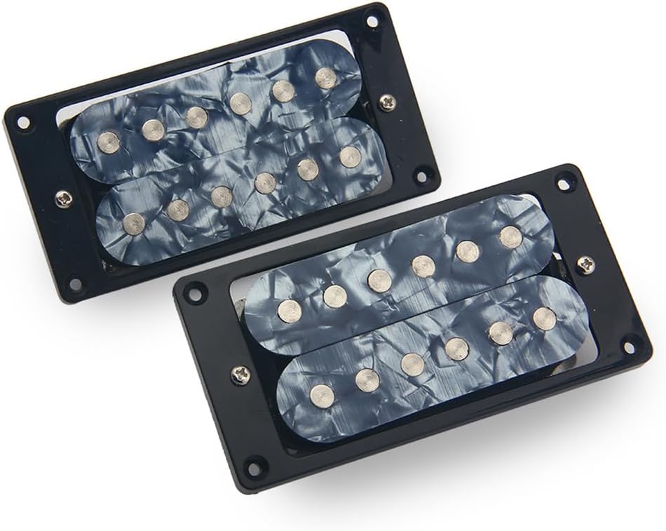 Grey Pearl Electric Guitar Humbucker Pickup Double Coil Ceramic Magnet Pickup Neck and Bridge Pickup Set
