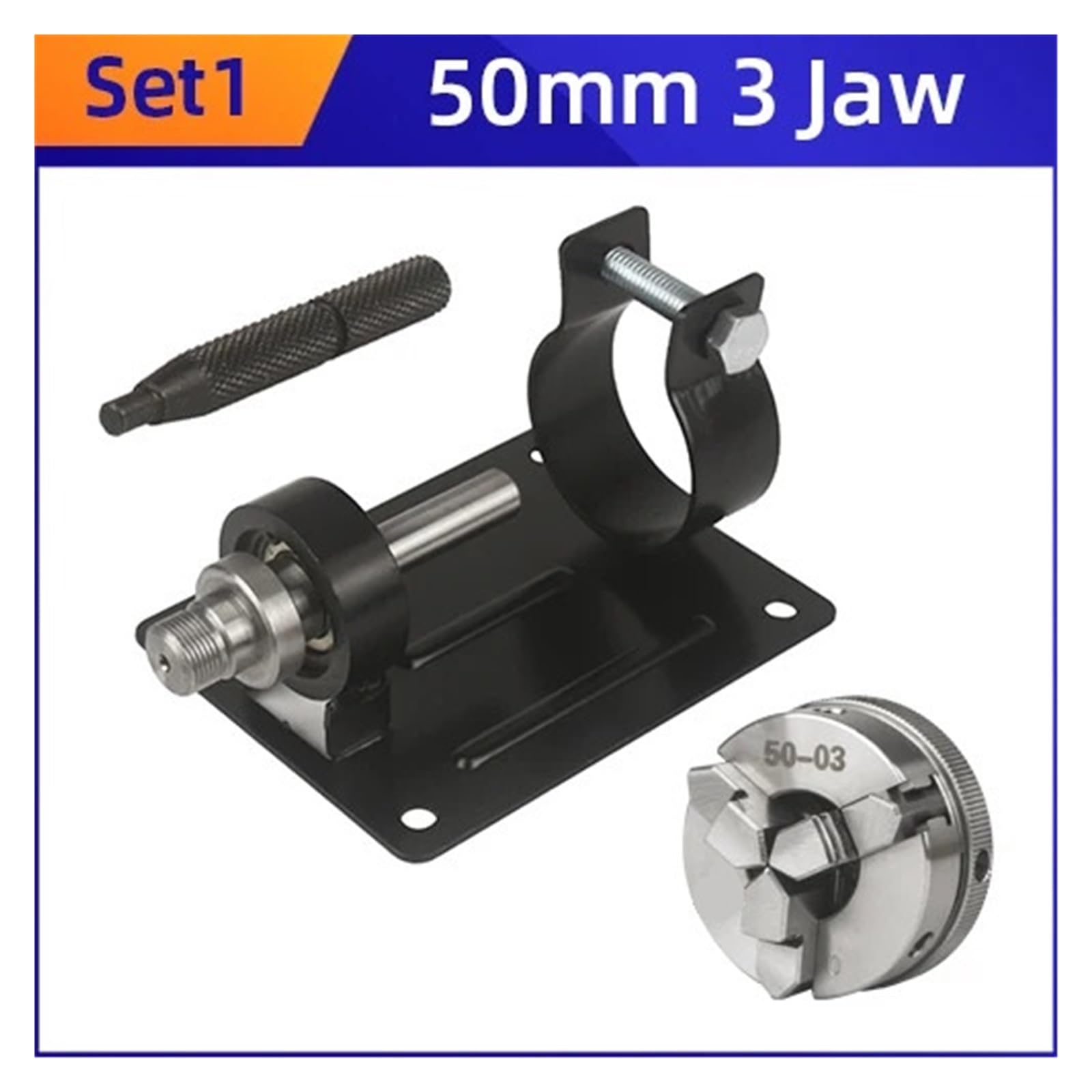 Uchwyt tokarski 3/4 szczęki części do tokarki samocentrujący wrzeciono tokarskie DIY uchwyt tokarski tokarka do drewna stolarz akcesoria do tokarki(50mm 3jaw)