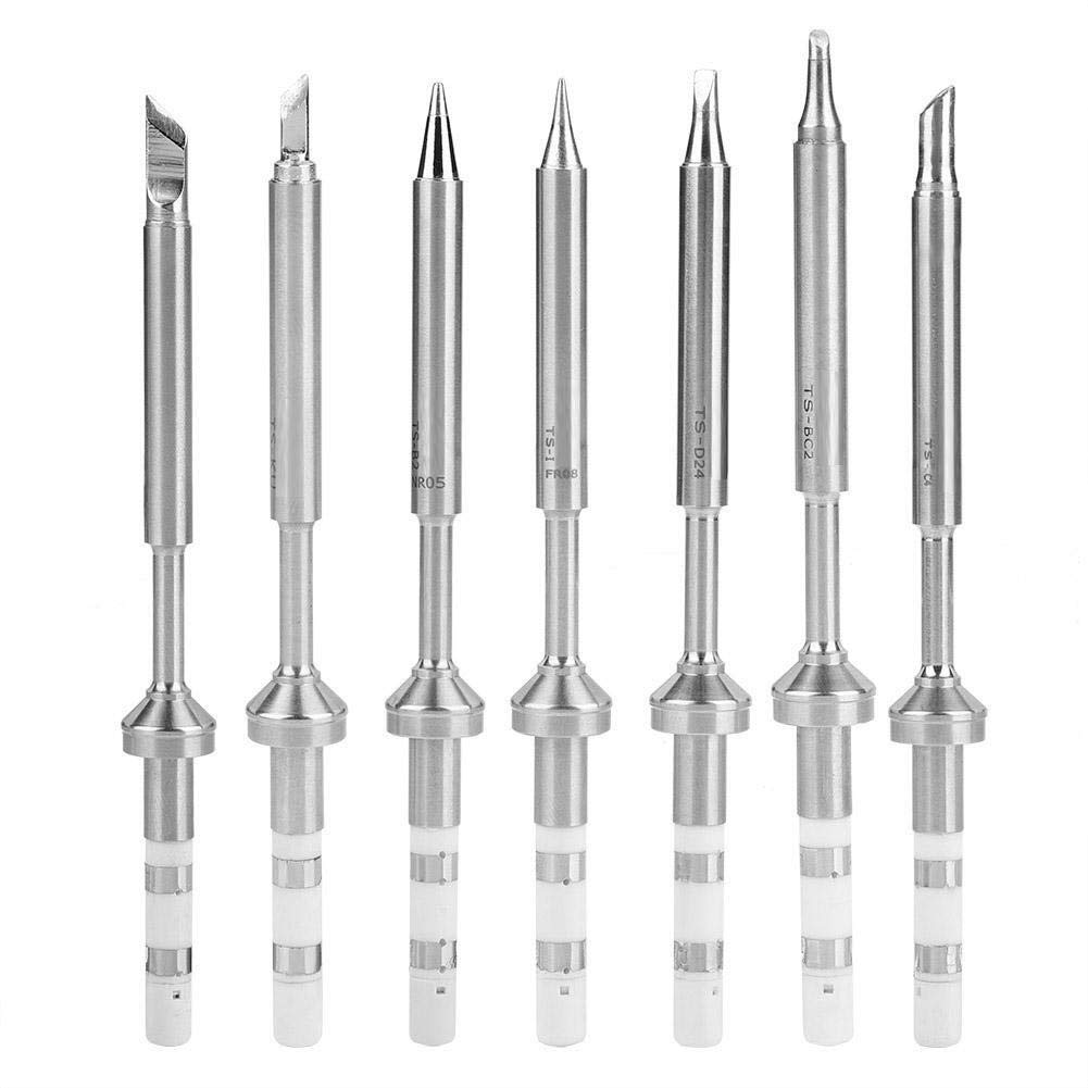 Broco Punte di Saldatura, Sostituzione 7pcs Mini in Acciaio Inox Saldatura Punte di Ferro for TS100 SALDATOIO 7 Tipi