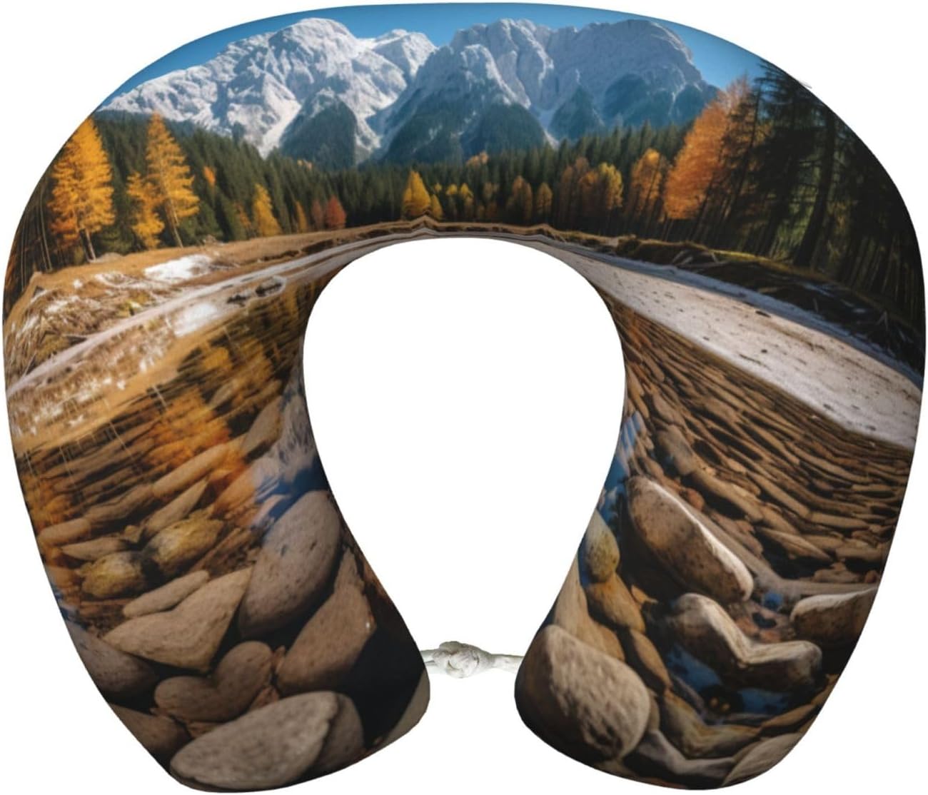 ETASUIOL Beau paysage imprimé oreiller de voyage confort personnalisé, oreiller cervical en mousse à mémoire de forme, oreillers portables en forme de U