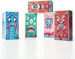 Brinquedo Educativo Kit Sentimentos com Blocos de Madeira Maciça, Ulla Blocos