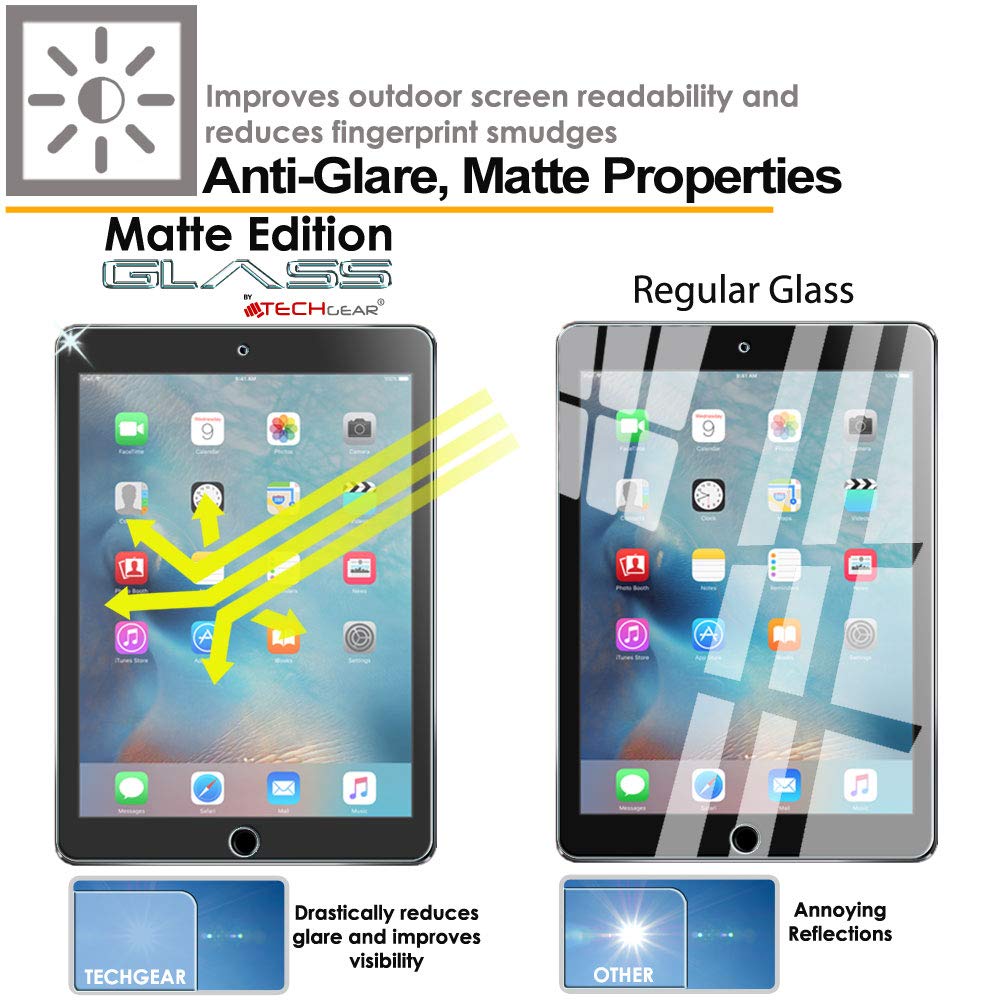Vetro Temperato TECHGEAR Per IPad PRO 12.9 2017/2015 - Pellicola Protettiva 9H, Anti-Graffi