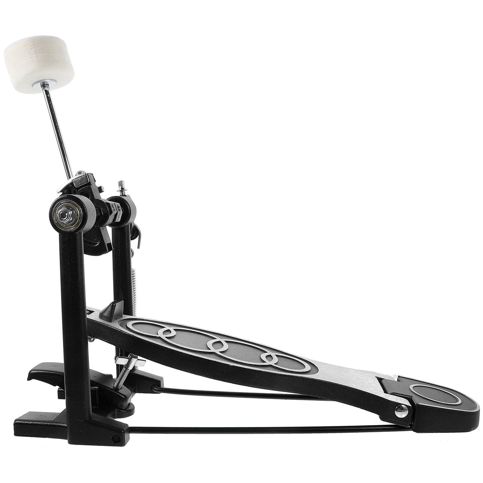 Pedal Fácil y Aleación de Aluminio Bombo de Negro Hierro, Fundido Accesorio Multiuso Instalación Reemplazo de Batería para Profesional