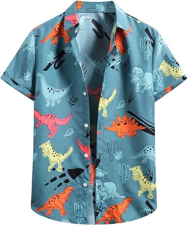 Amazon.com: Hawaiian Shirt for Men Slim 