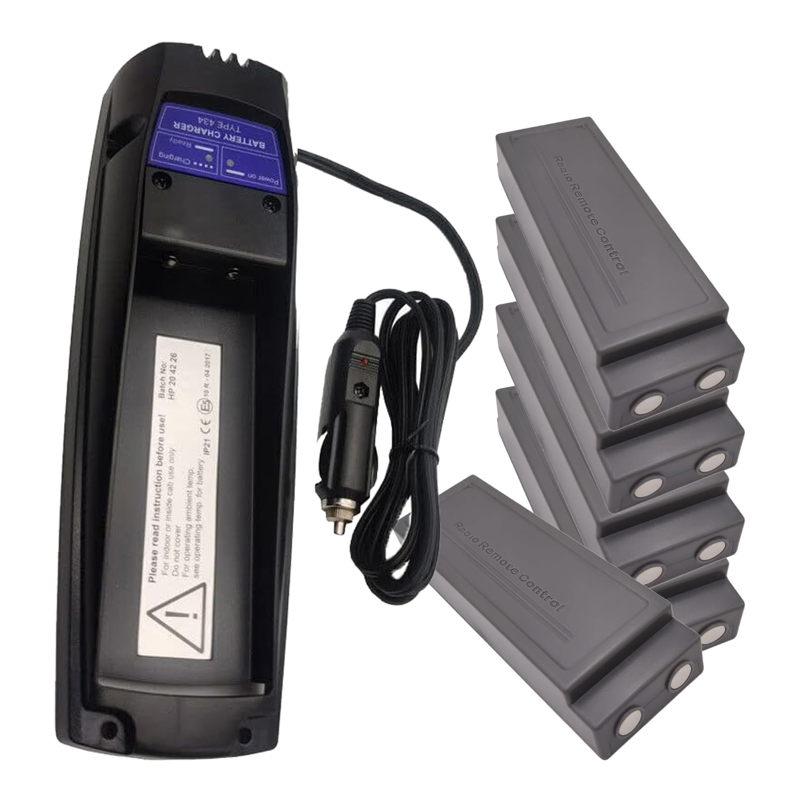 Caricabatteria per Scanreco Batteria 590 592 593 960 220 V - 12 V/24 V