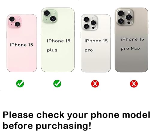 Miniatura 6 de Juego de 2 piezas de repuesto de lente de cámara trasera para iPhone 15 / iPhone 15 Plus lente de cámara trasera de repuesto con adhesivo