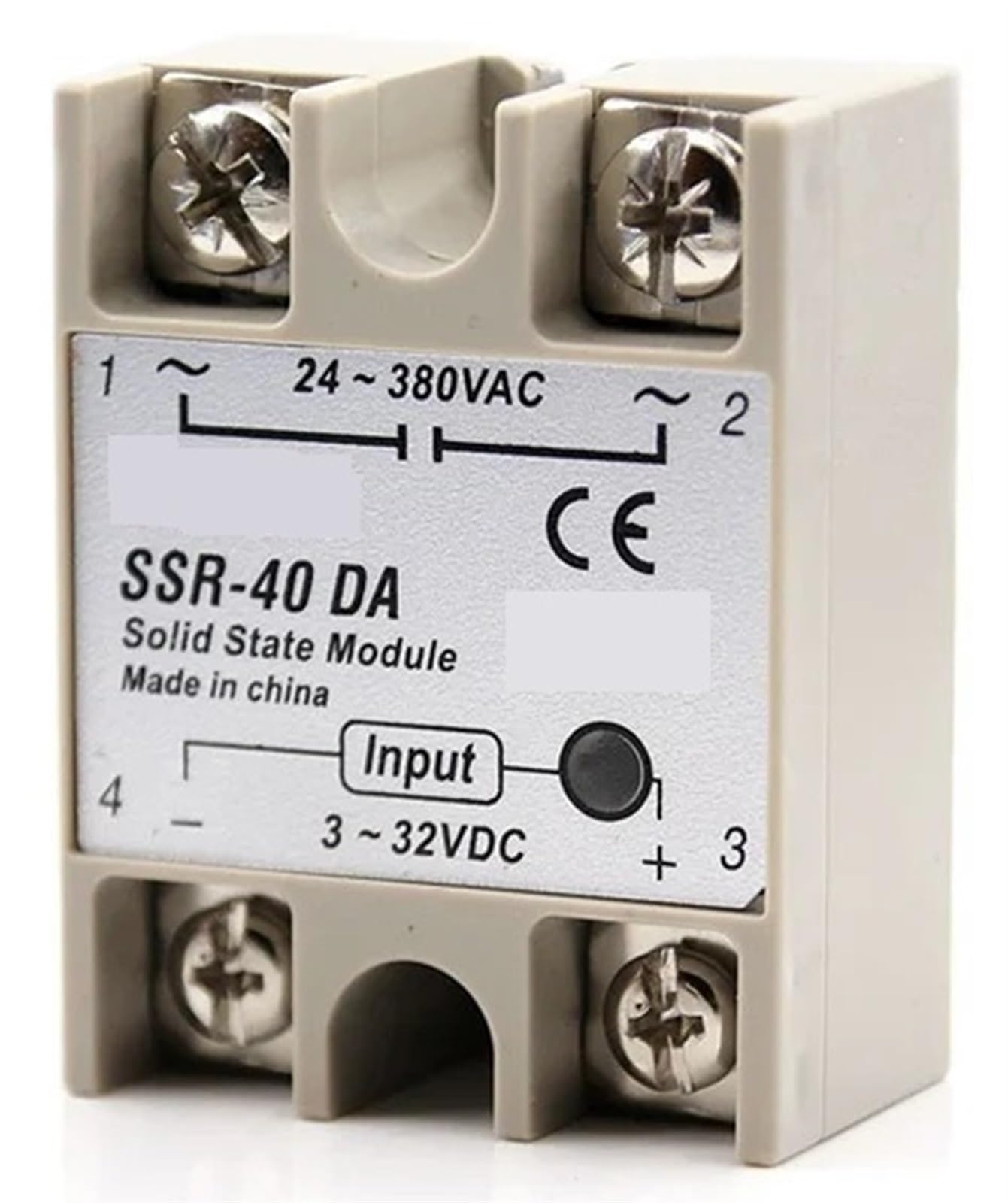 Relais à Semi-conducteurs SSR 40DA Monophasé CC vers CA
