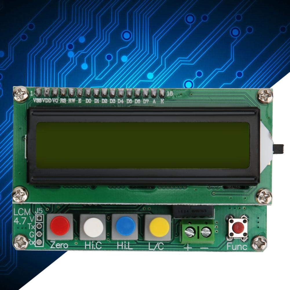 Módulo medidor de inductancia de capacitancia digital, 1pF ~ 1uF 1uH ~ 100H Multímetro de capacitancia de inductancia de alta precisión, medidor de capacitancia