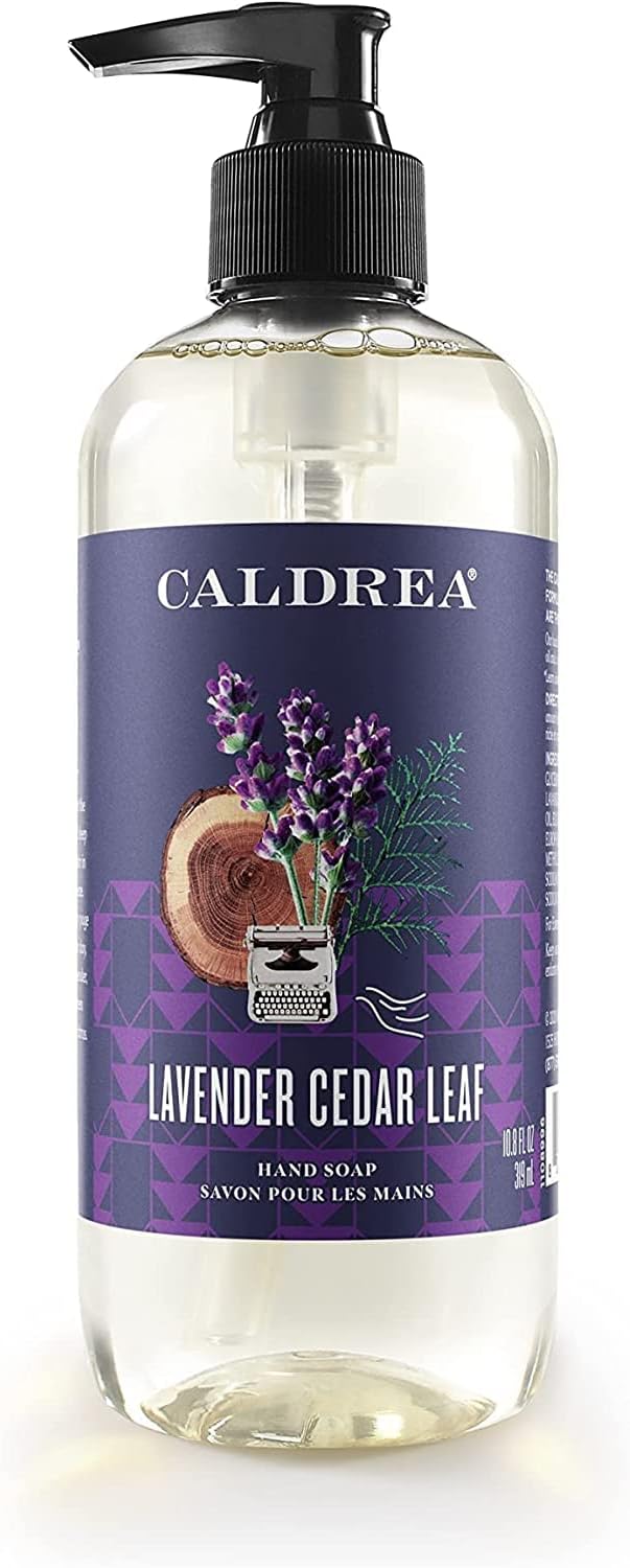 Caldrea Hand Wash Soap, Aloe Vera Gel, Olive Oil and Essential Oils to Cleanse and Condition, Lavender Cedar Leaf, 10.8 oz, 2 Pack : Beauty & Personal Care
