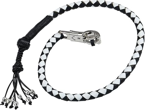 Dream Apparel 36" Motorcycle Get Back Whip Genuine Leather Biker
