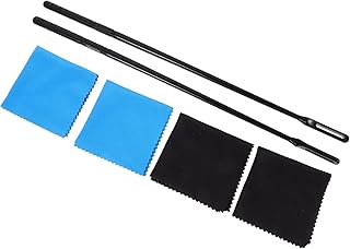 VICASKY 1 Set Cleaning Cloth for Flute Instrument Cleaning Kit Flute Cleaning Cloth Flute Cleaner Clarinet Cleaning Cloth Flute Swab 6 Piece Set Cleaning Rod Combination Cloth Kit Plastic