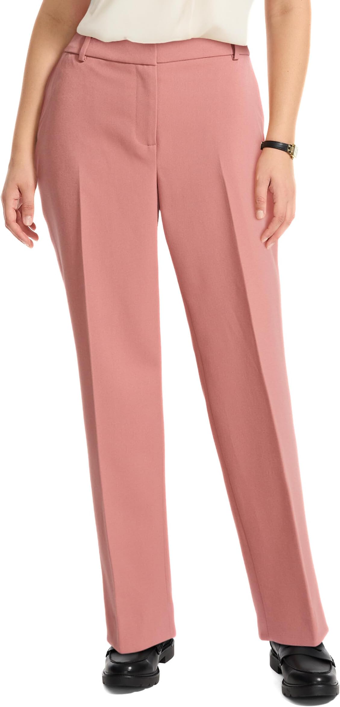 Women's Straight-Leg Twill Ankle Pant