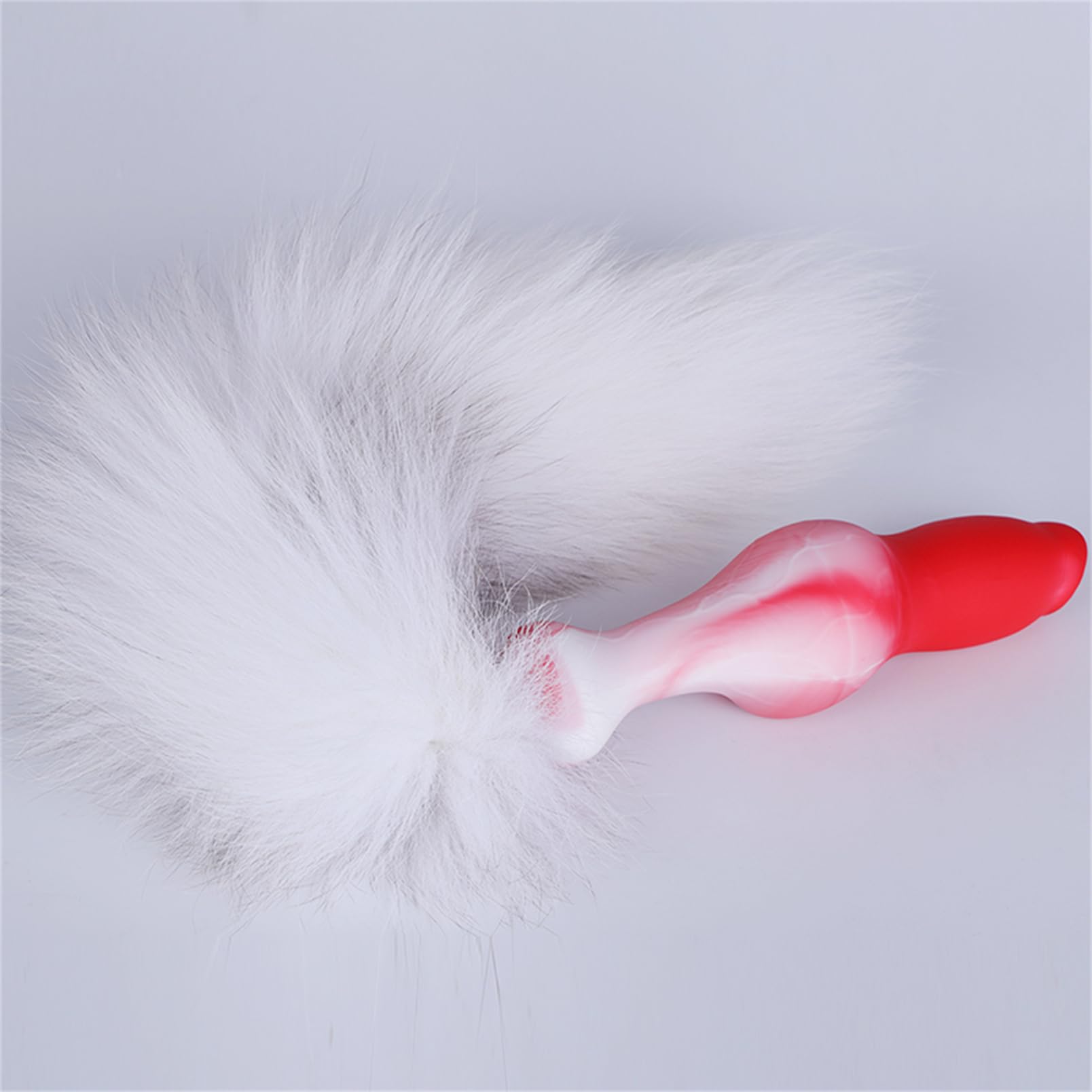 Youhitec Anal Sex Toy Silicone Dildo with Tail - Realistic Anal Dildo Butt Plug with Big Knot, Soft G Spot Dildo Huge Prostate Dildo Anal Dilator for Women/Men - 7.28in: 4.72IN Anal Dildo with Tail
