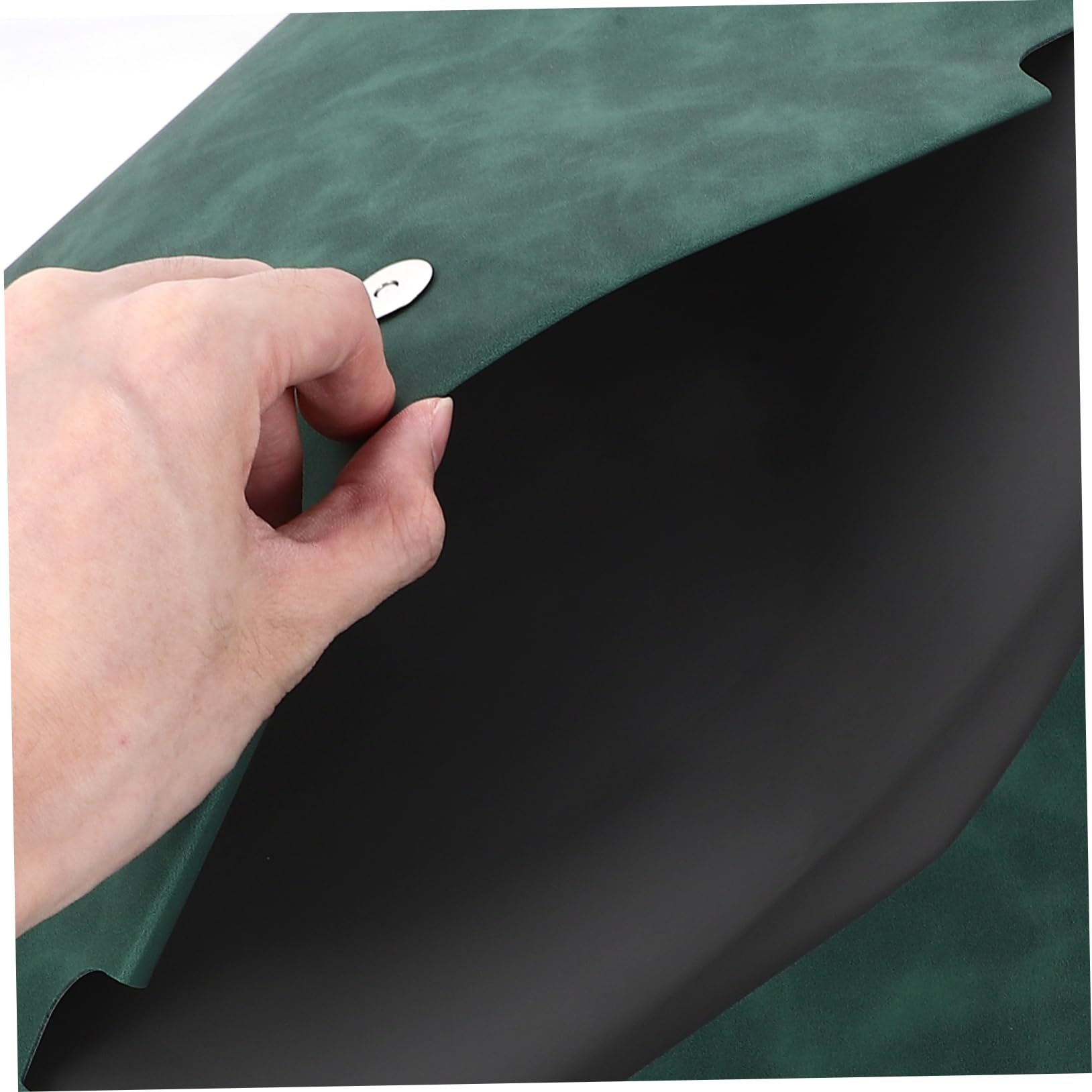Bolsa para Archivo A4 de Piel Sintética Verde Plegable Portátil