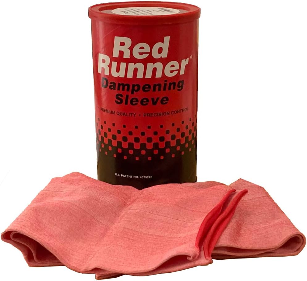 Red Runner Dampening Sleeves D-38 Pack of 6 Dampening Cover for Offset Rollers