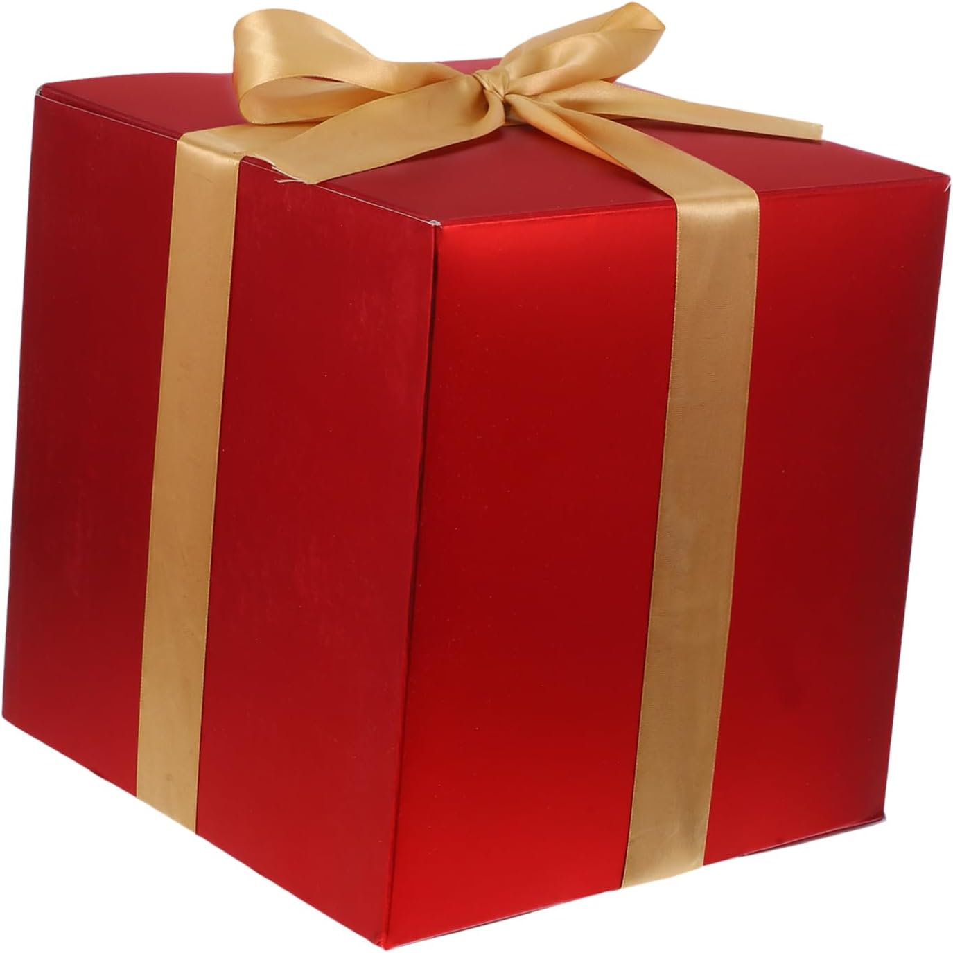 Xmas Holiday Present Boxes Red Cardboard with Lids for Gift Packaging