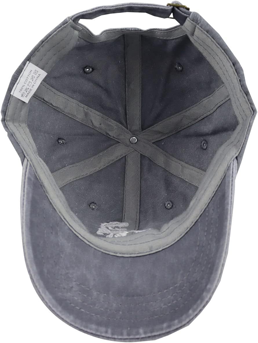 T Rex Skeleton Dinosaur Baseball Cap for Men Women, Vintage Cotton Washed Distressed Dad Hat - Image 5